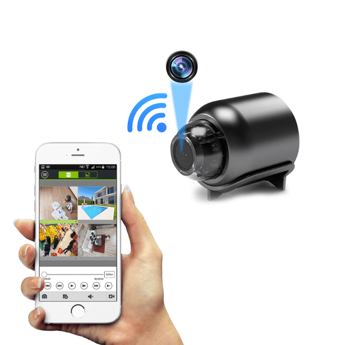 Mini telecamera di sicurezza Lytris — Installazione wireless discreta e visualizzazione in tempo reale - Desfino