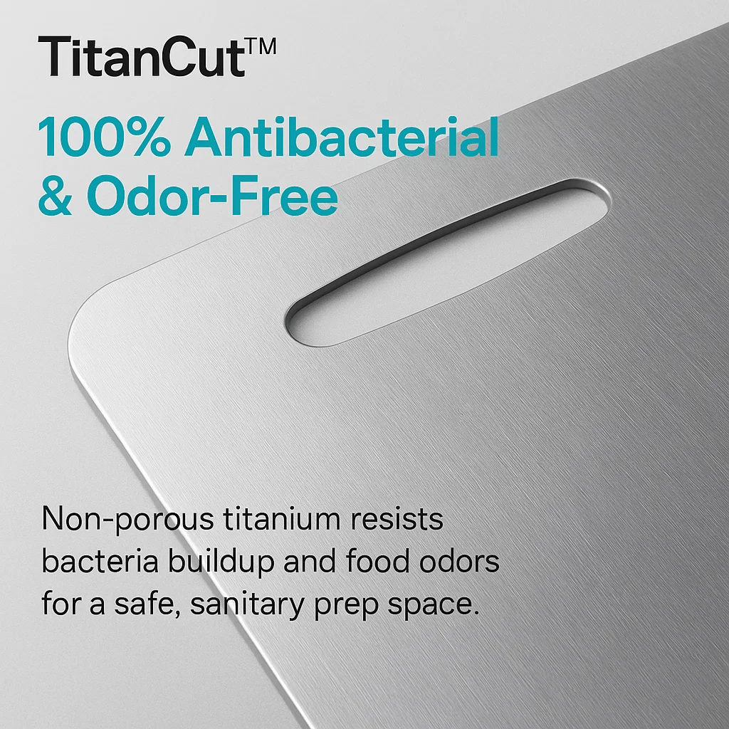 Alera Nonporous Medical-Grade Titanium Cutting Board