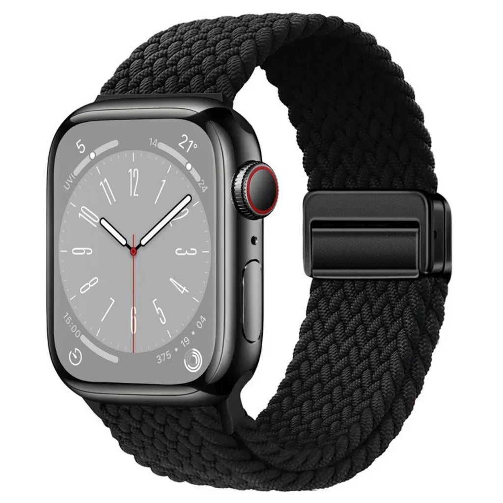 Velora Apple Watch Nylon Magnetic Strap — Adjustable 140–230mm Fit - Desfino