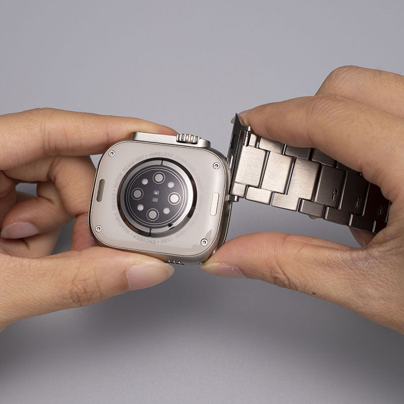 Gravitiq Grade 2 Titanarmband für die Apple Watch — Elegante Optik, magnetischer Verschluss