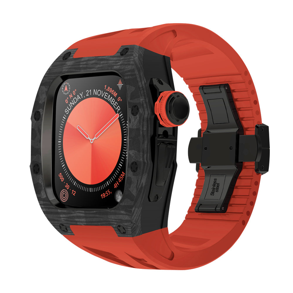 NovaCarb S10 Titanium Carbon Fiber Apple Watch Retrofit Kit - Desfino