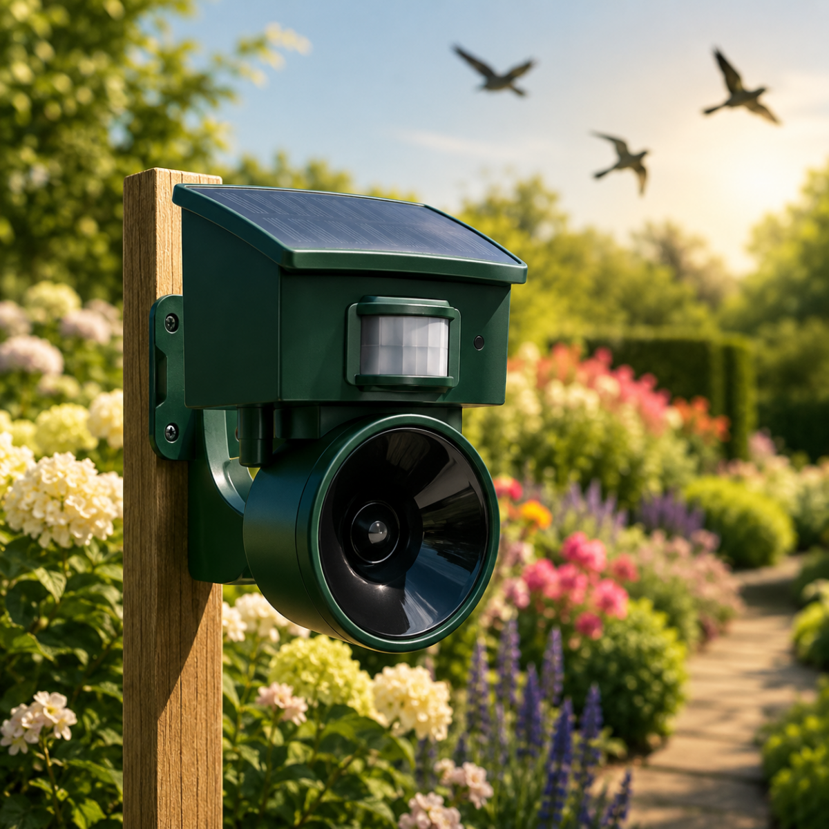 AVISHIELD Motion-Activated Bird Repeller — Outdoor Protection - Desfino