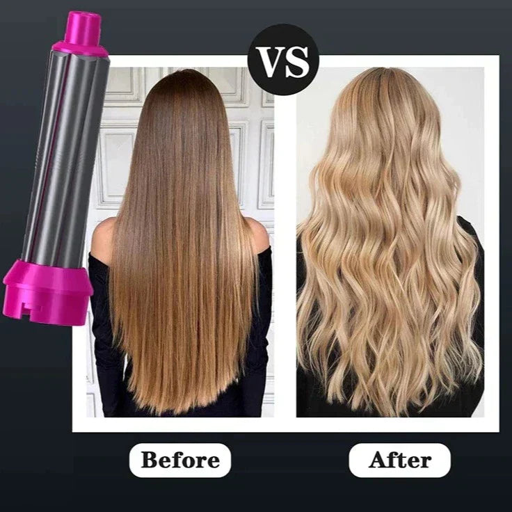 Lunera 5-in-1 Hair Styler — Coanda Auto Curler, Dryer & Flat Brush | Desfino