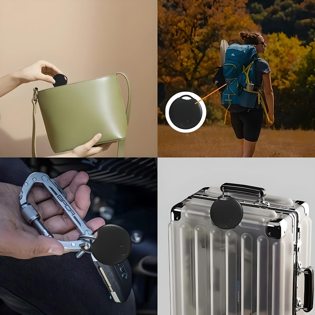 NomadTrack紧凑型蓝牙行李追踪器 — 应用实时追踪 - Desfino