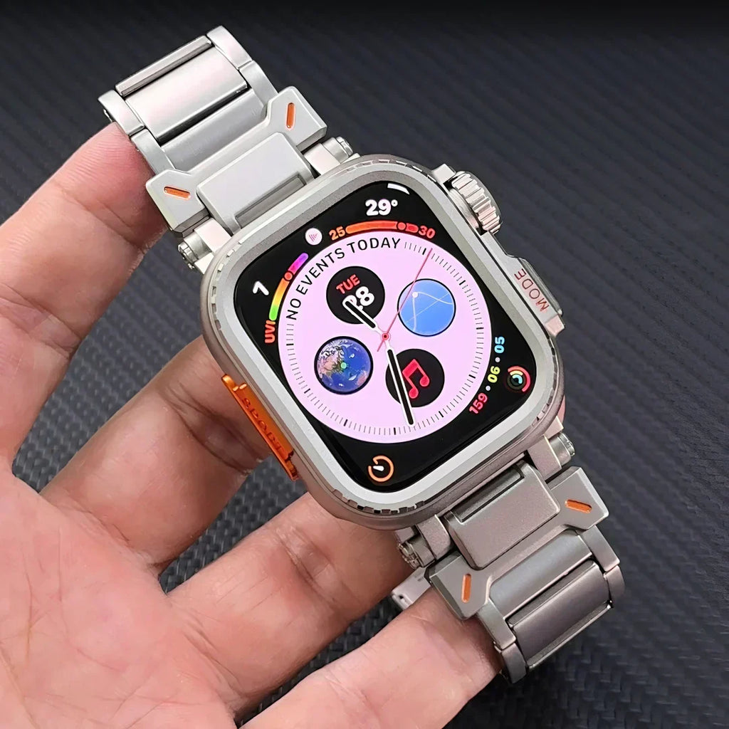 מגן קשיח ל־Apple Watch מבית AeroGuard — סגסוגת אלומיניום מלאה