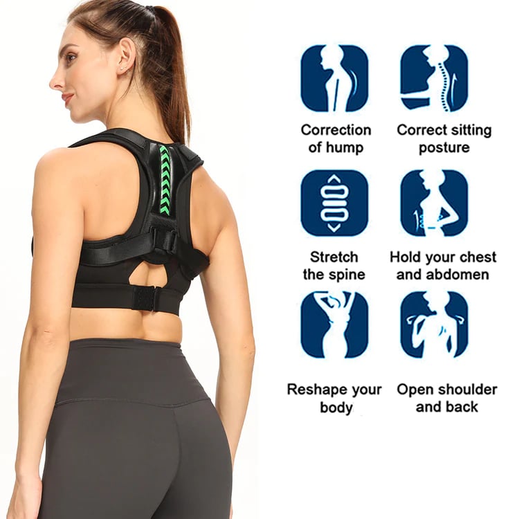 Invisible Back Posture Orthosis — Lightweight Discreet Back Support, Undergarment Fit Profile