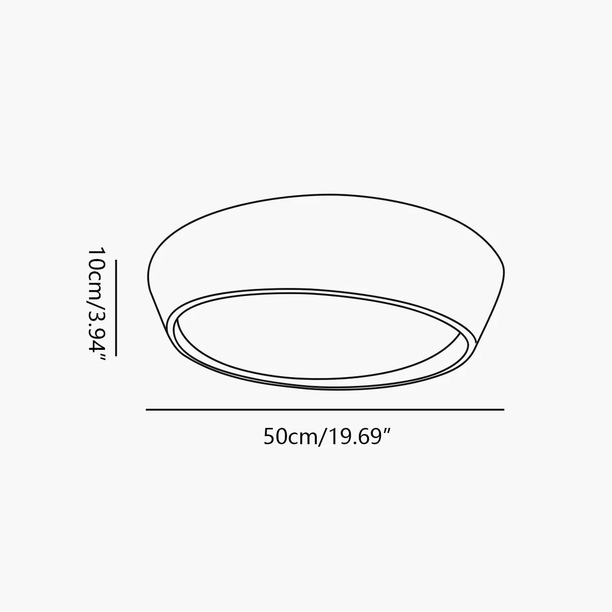 Modern Round Acrylic Ceiling Light for Bedroom | Desfino