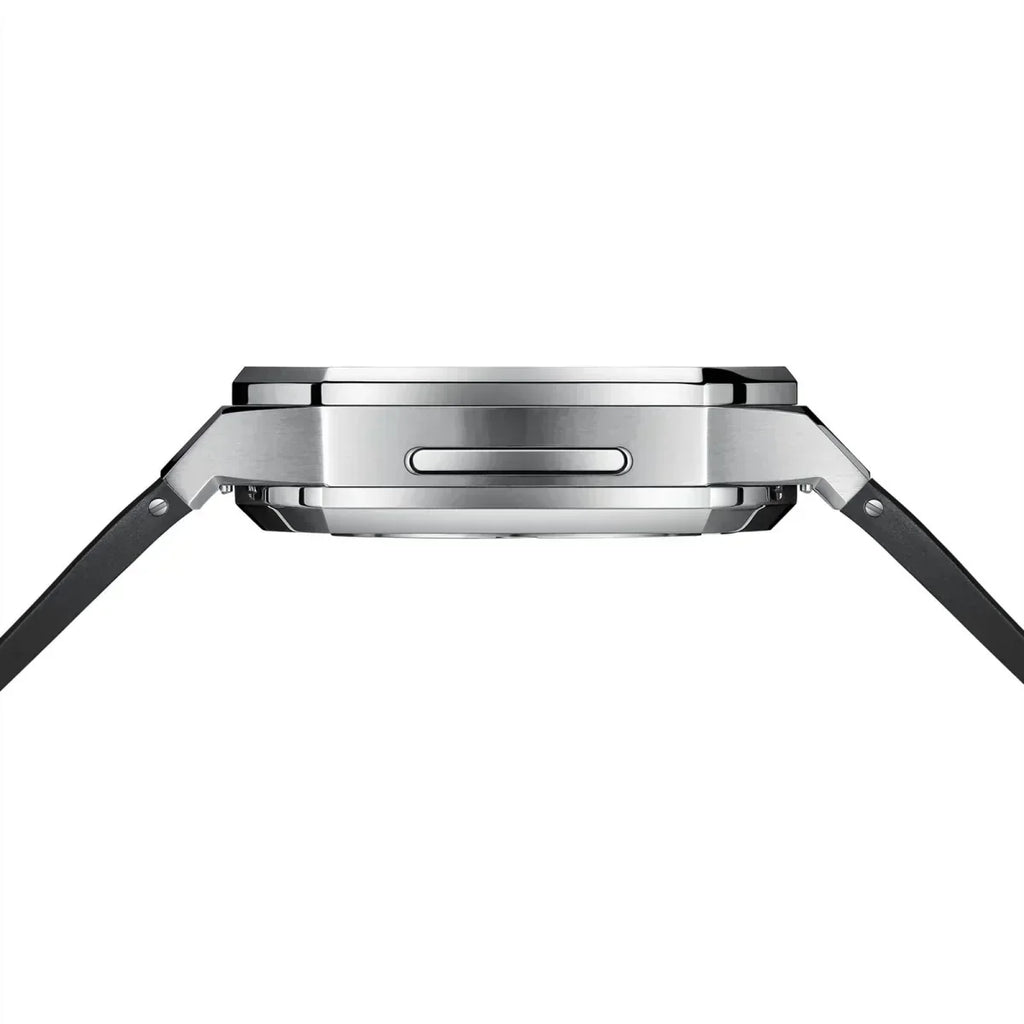 Kirello09 Apple Watch-dekselsett for ombygging — silikonrem, etui i 316L-stål - Desfino
