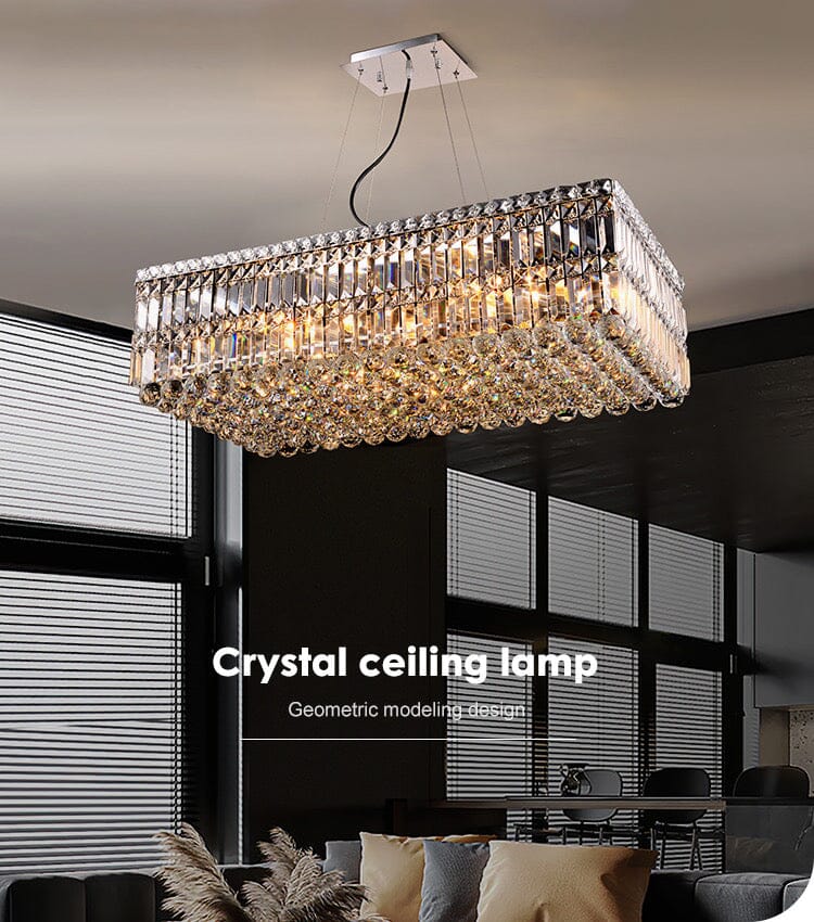 Jade Crystal Ceiling Chandelier