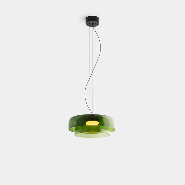 FjordLumen pendellampe i glas — varmt LED-lys, norsk håndværksdesign - Desfino