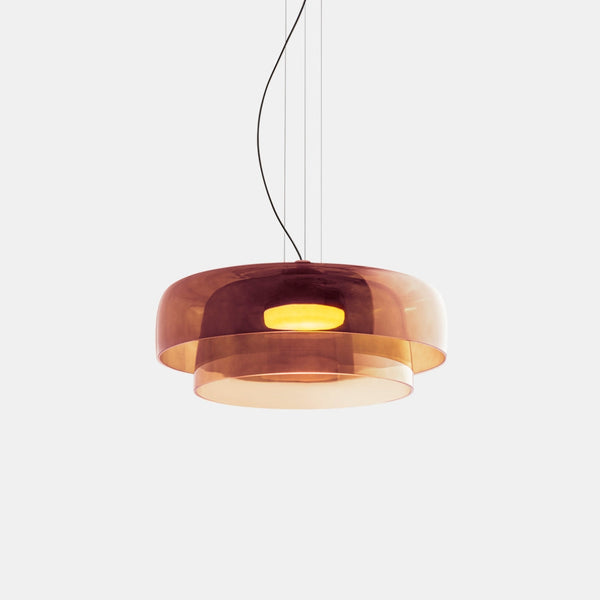 FjordLumen pendellampe i glas — varmt LED-lys, norsk håndværksdesign - Desfino