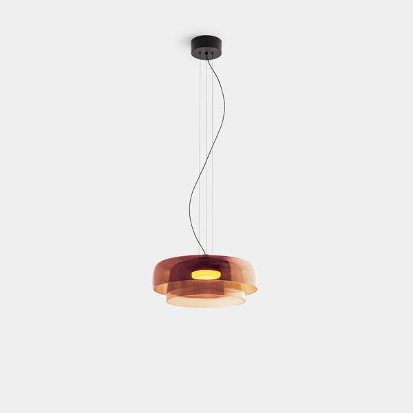 FjordLumen pendellampe i glas — varmt LED-lys, norsk håndværksdesign - Desfino