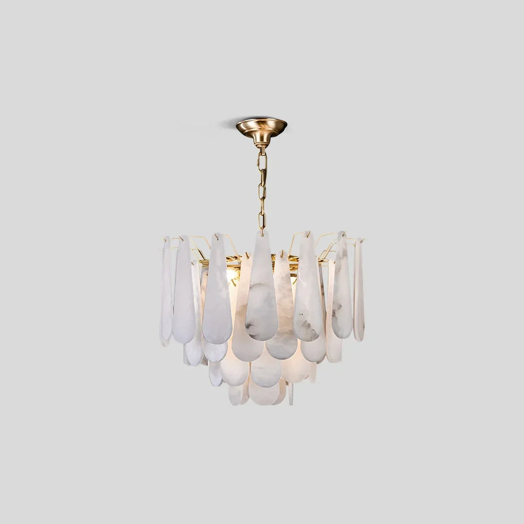Modern Luxury Multi-layer Spanish Alabaster Chandelier | Desfino