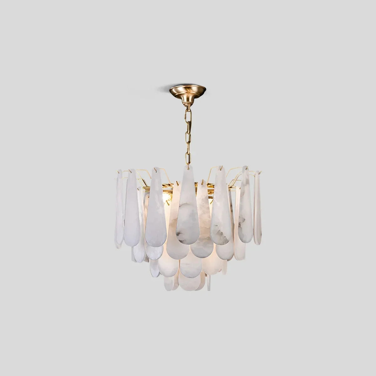 Modern Luxury Multi-layer Spanish Alabaster Chandelier | Desfino