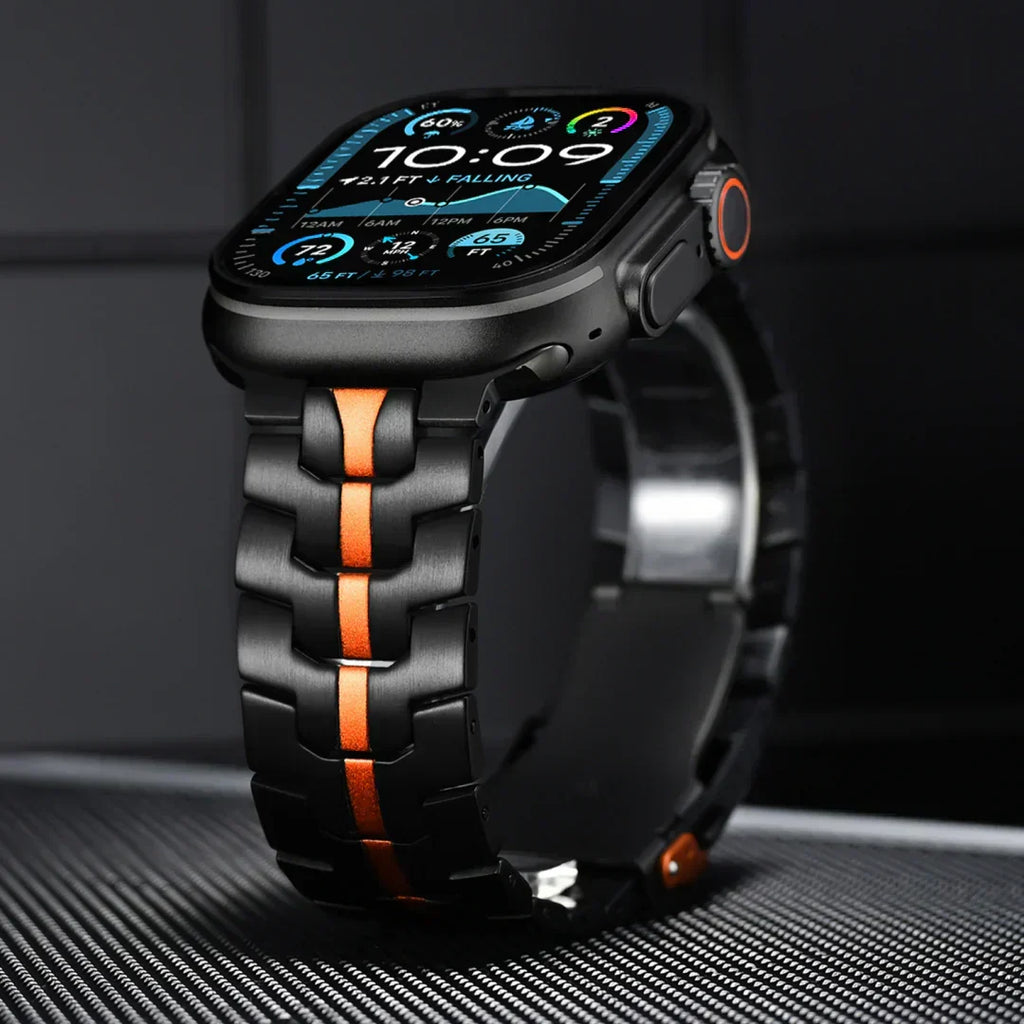 Λουράκι τιτανίου Aurex για Apple Watch — Γυαλισμένο λουράκι - Desfino