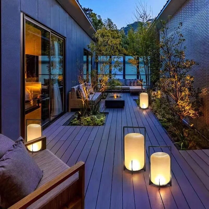 Luma Terrace Lights — Weatherproof Stainless Steel & Glass Light - Desfino