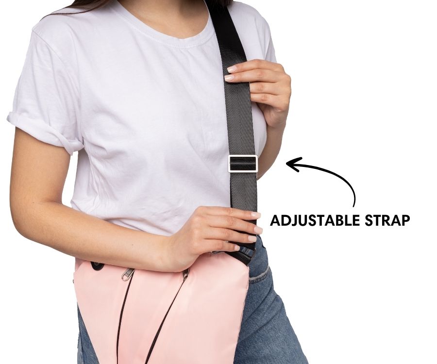 Slim Anti-Theft Travel Bag — Front Carry, Hidden Zippers, Storage - Desfino
