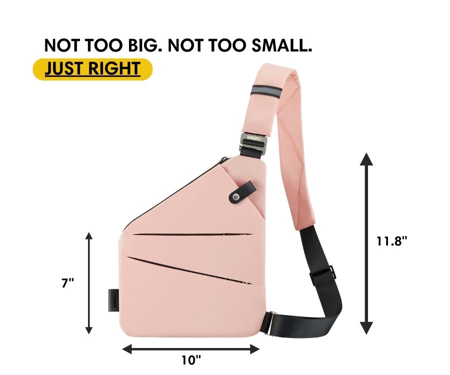 Slim Anti-Theft Travel Bag — Front Carry, Hidden Zippers, Storage - Desfino