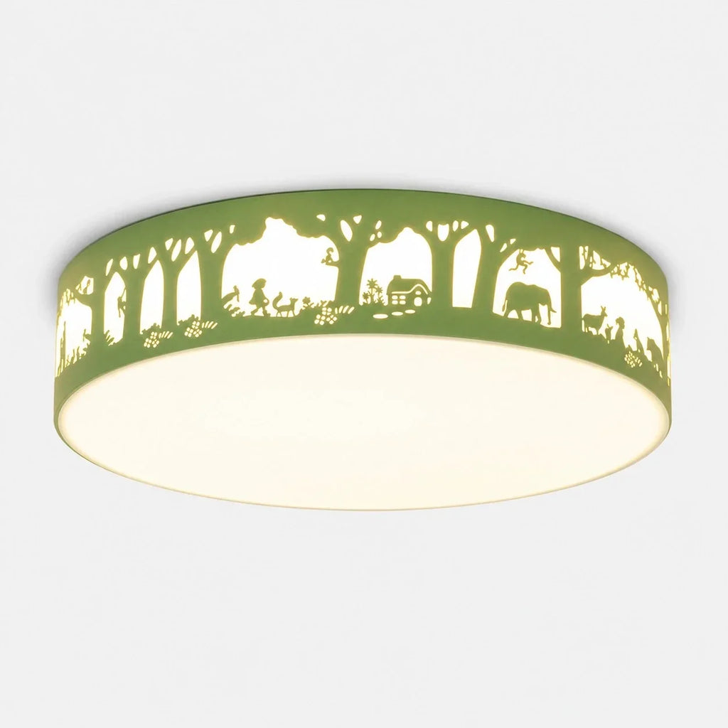 Deckenleuchte mit hohler Silhouette und LED-Vollspektrumlicht – flächenbündiges Design