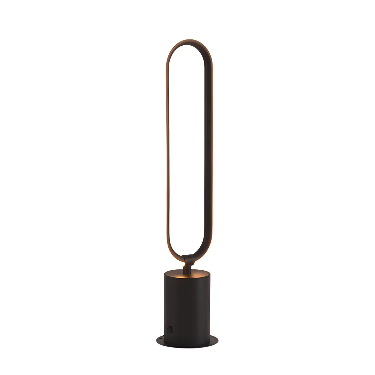 Outdoor Black Oval LED Lawn Light | Desfino
