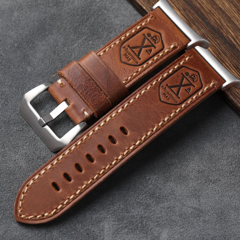 Bracelet vintage en cuir NovaLustre pour Samsung Watch Ultra - Desfino