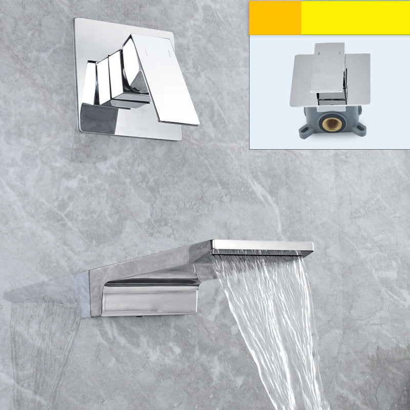 Rubinetto da bagno a parete monocomando a cascata - Bocca a cascata - Desfino