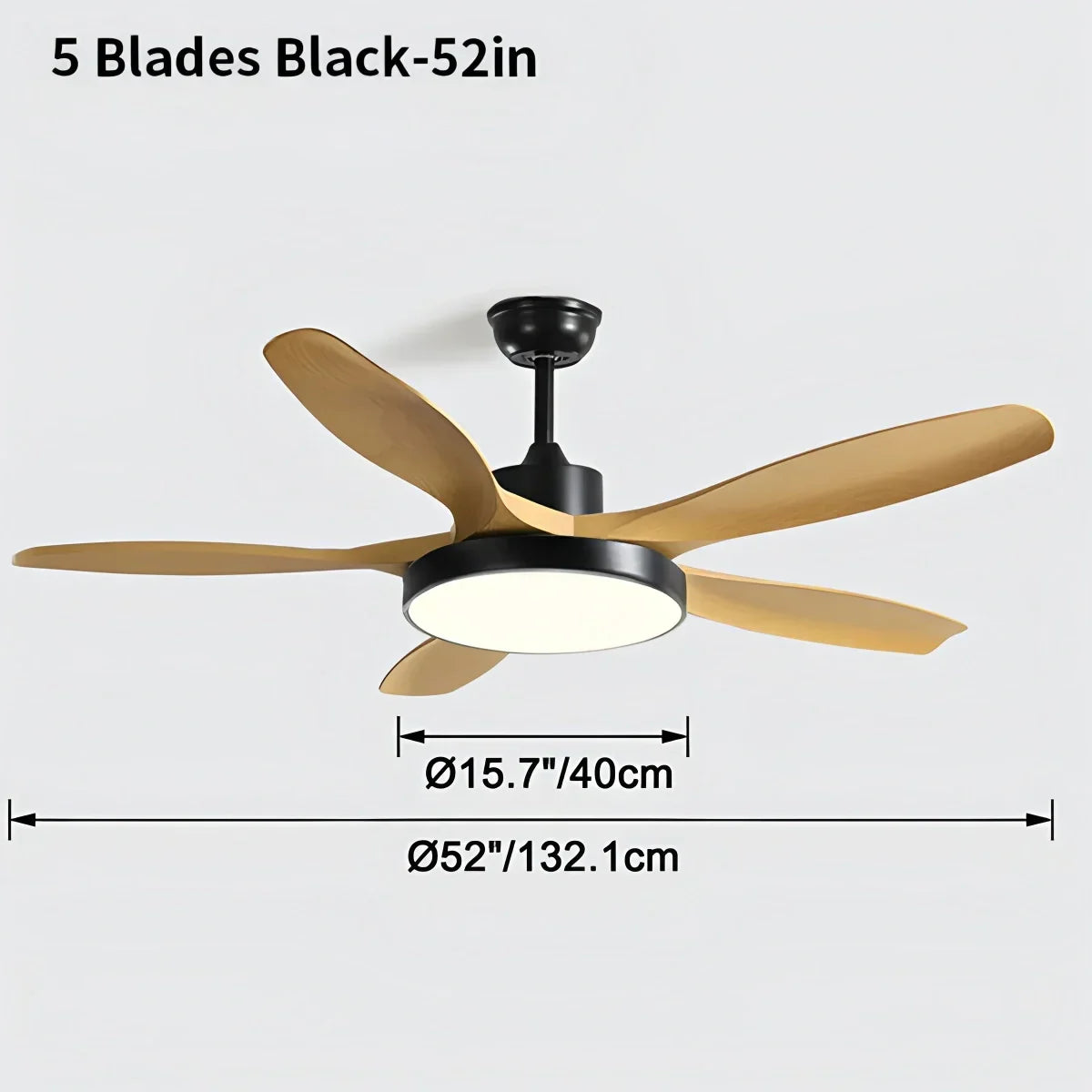 Scandi Reversible Ceiling Fan with Light | Desfino