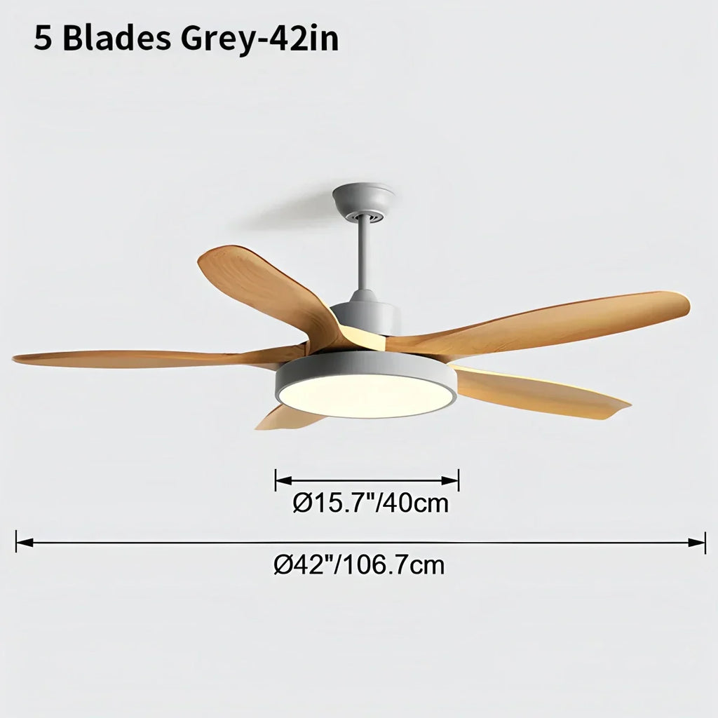 Scandi Reversible Ceiling Fan with Light | Desfino