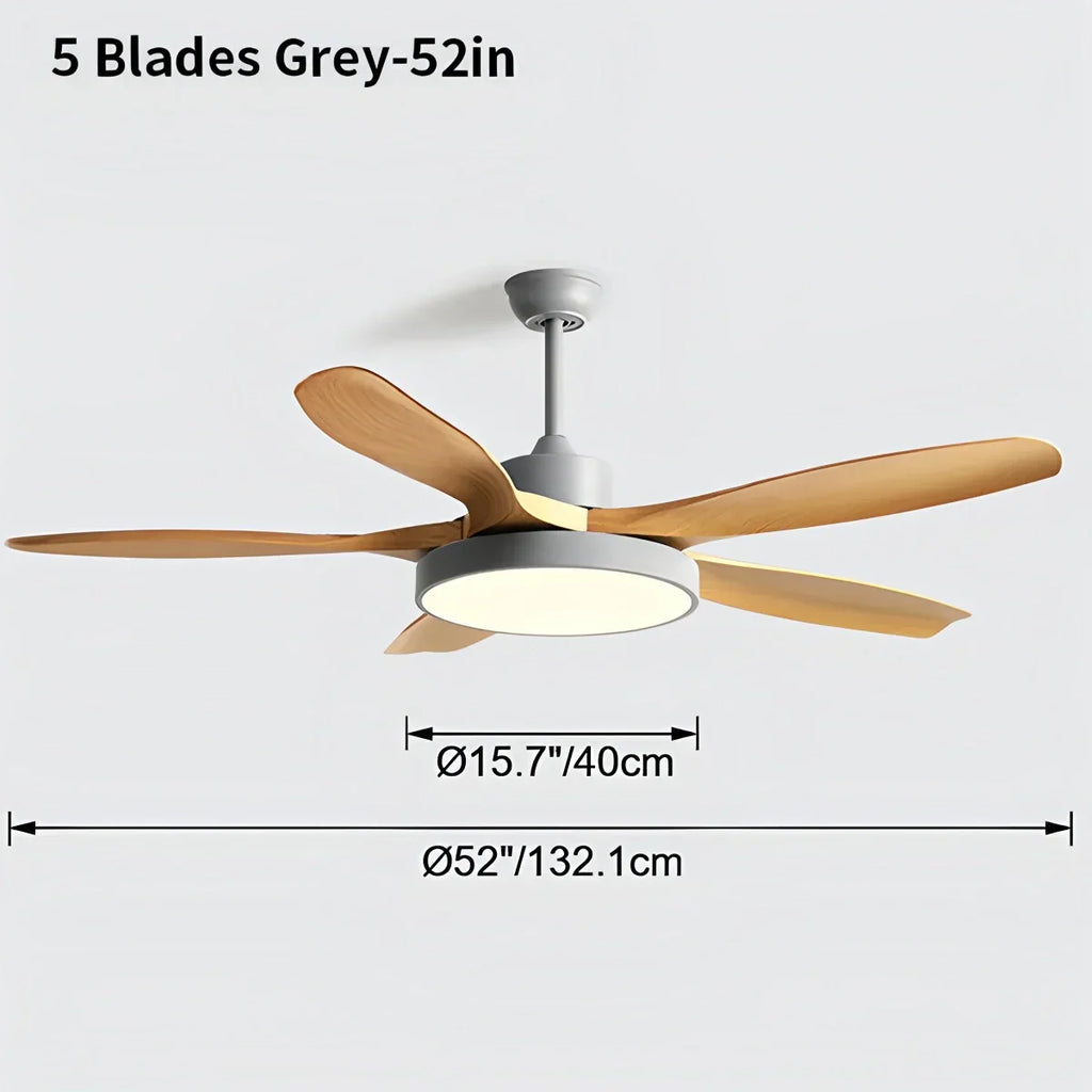 Scandi Reversible Ceiling Fan with Light | Desfino