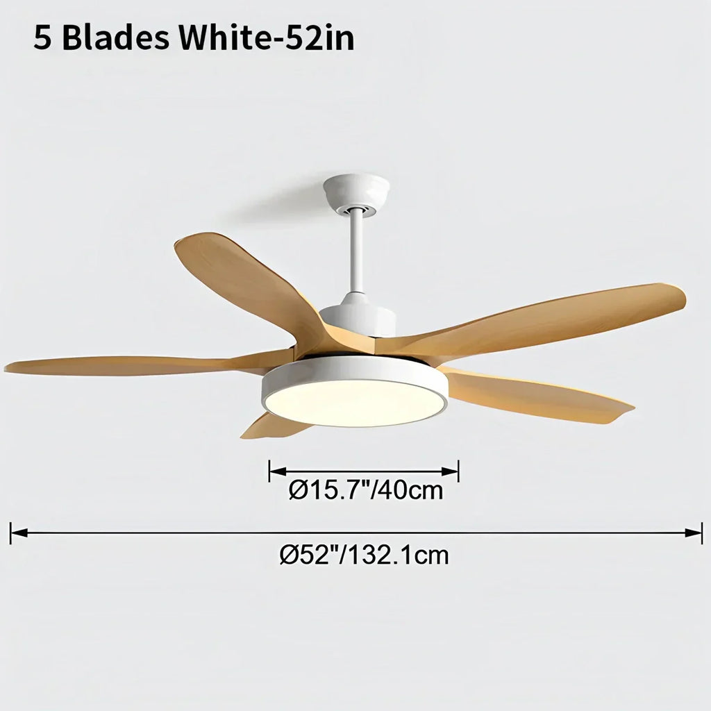 Scandi Reversible Ceiling Fan with Light | Desfino