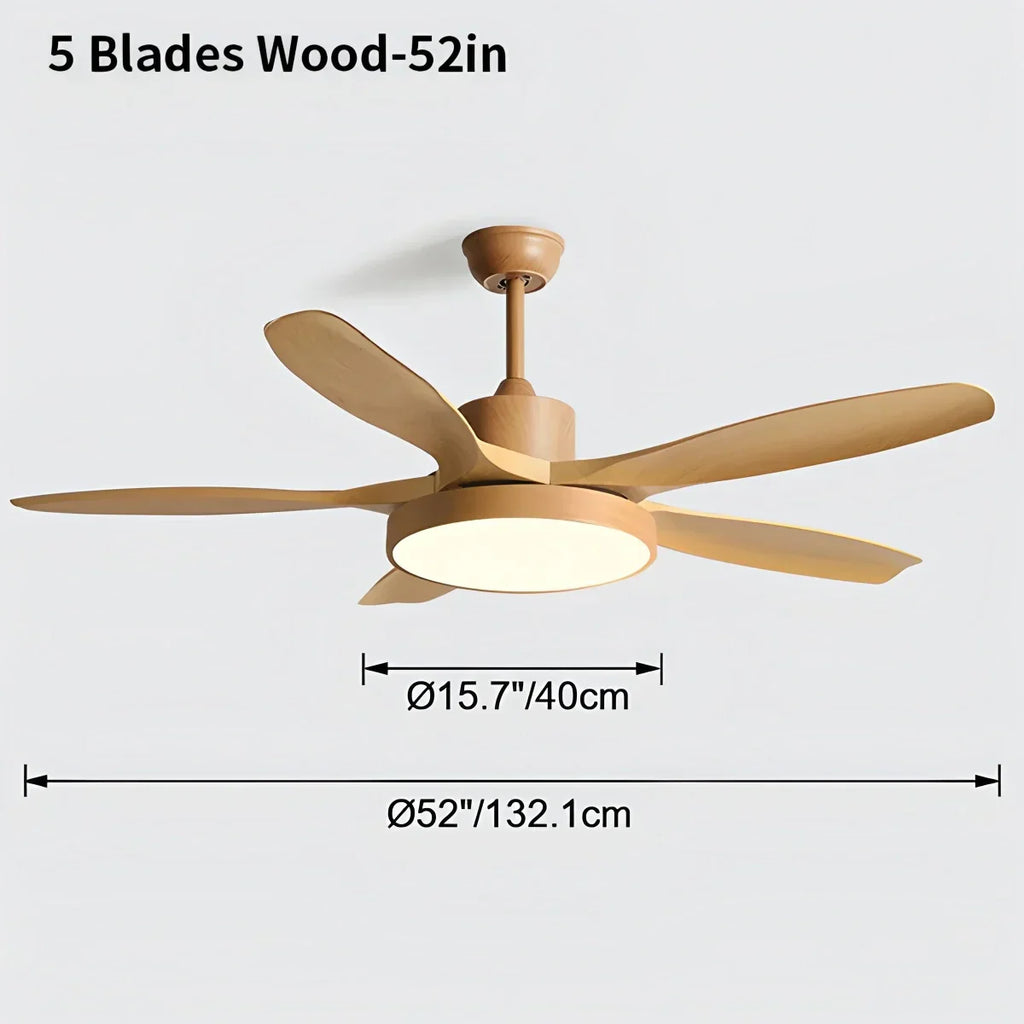 Scandi Reversible Ceiling Fan with Light | Desfino