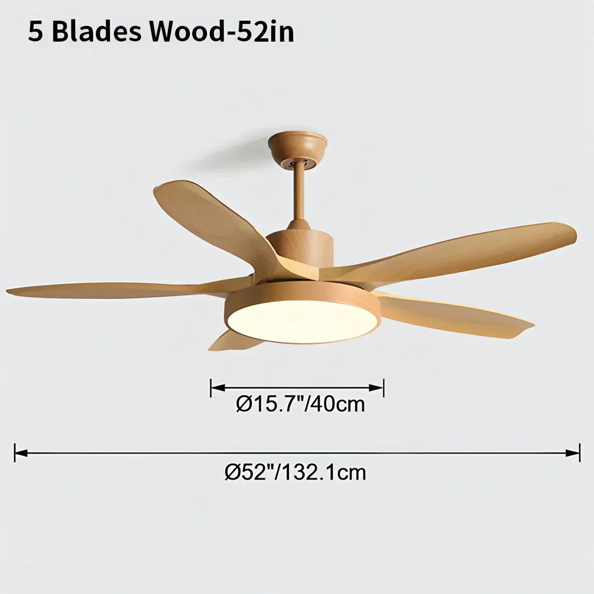 Scandi Reversible Ceiling Fan with Light | Desfino