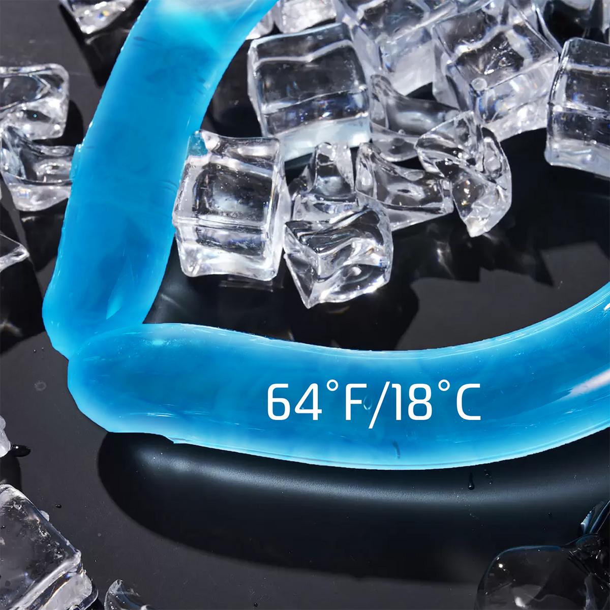 FrostLoop kühlende Nackenbandage — Wiederverwendbares Schlauchsystem mit Phasenwechsel - Desfino