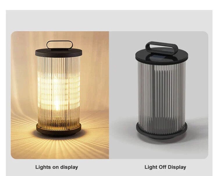 Marinell vanntett hagelanterne — Varmt LED-lys - Desfino