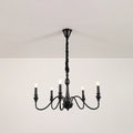 American Simple Black Candle-Style Chandelier | Desfino