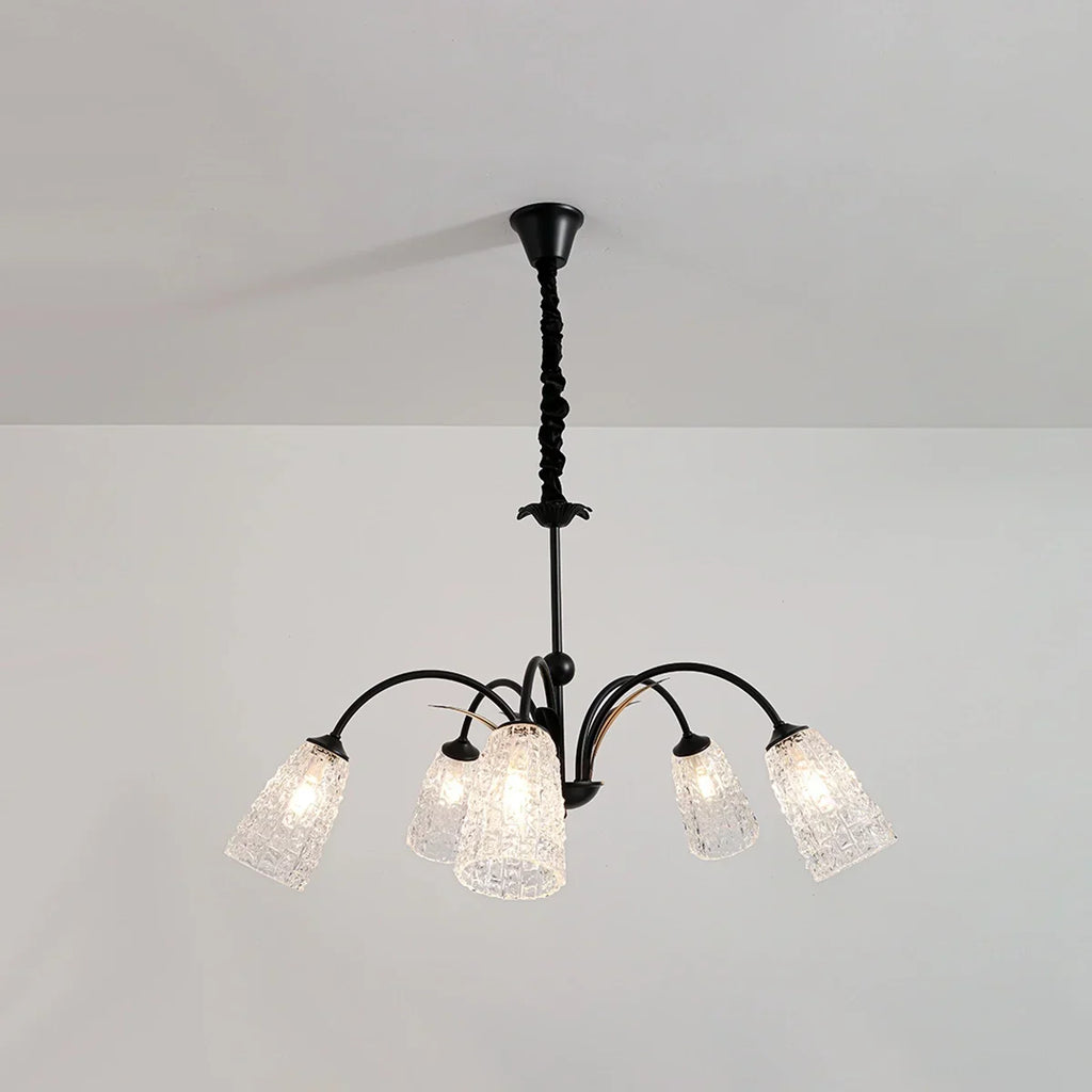 American Retro Iron Glass Chandelier | Desfino