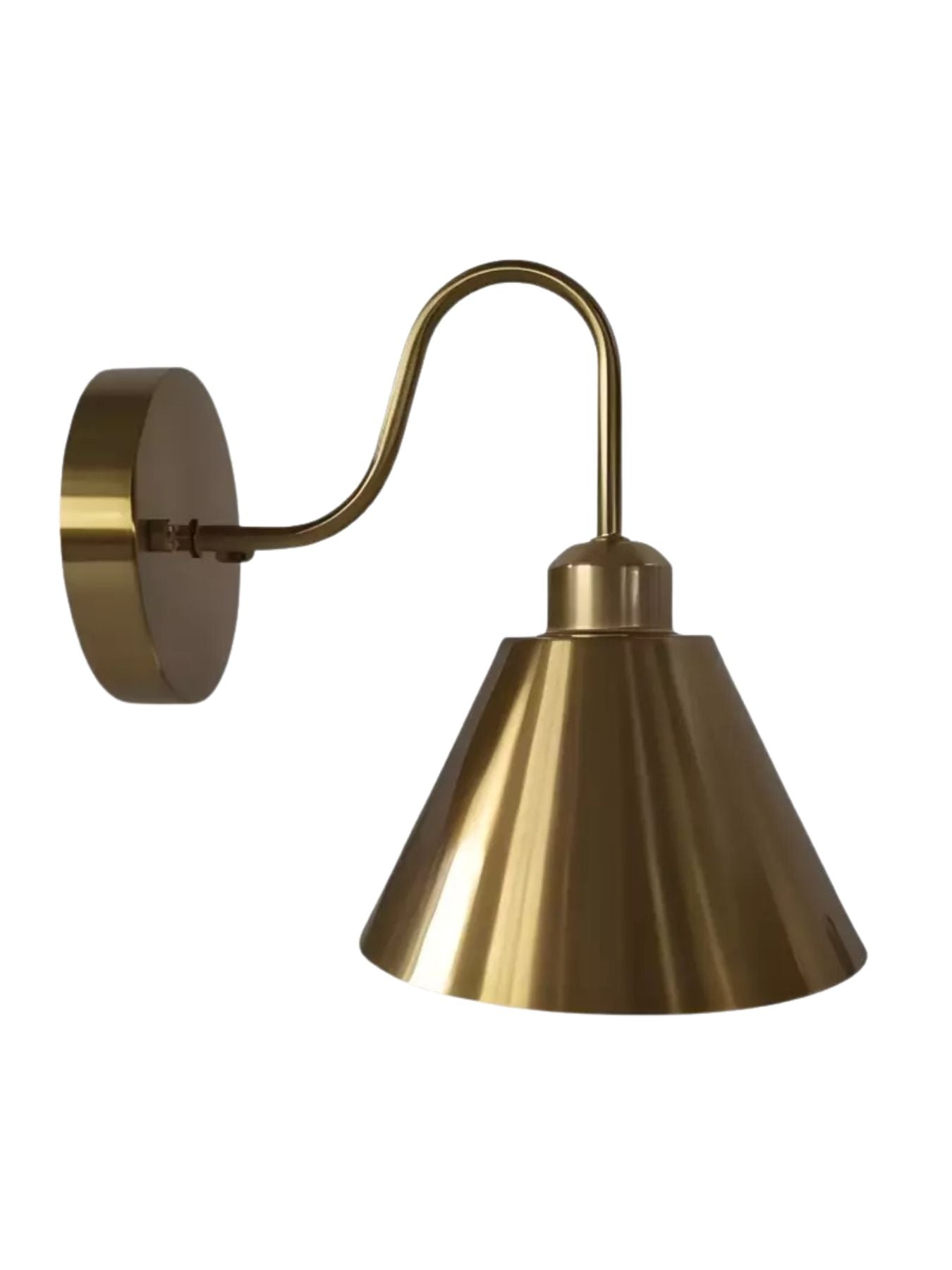 Modern Industrial Tapered Sconce — Clean Metal Wall Light