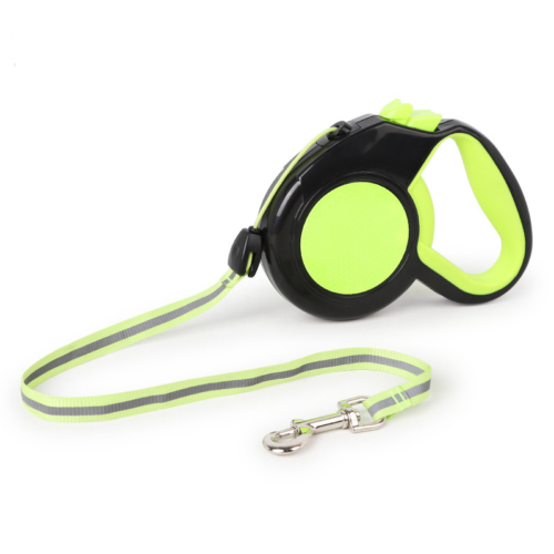 NovaStride Retractable Reflective Dog Leash — Neon Visibility - Desfino