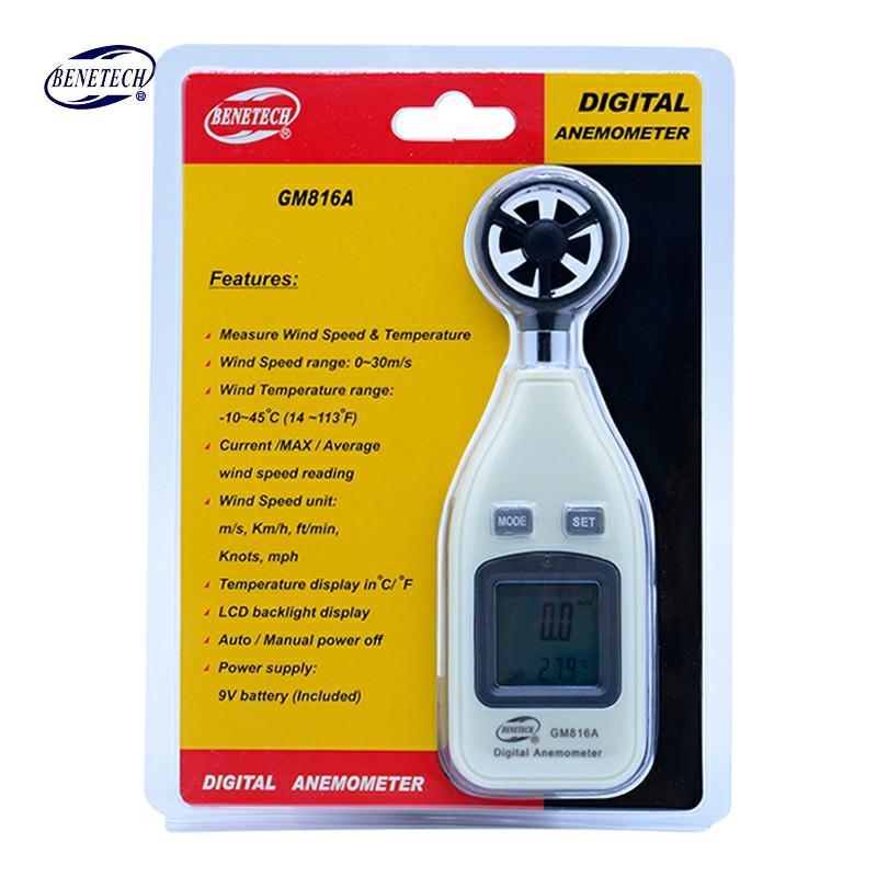 ZephyrPro-tuulimittari — kädessä pidettävä taustavalaistu LCD-anemometri | Desfino