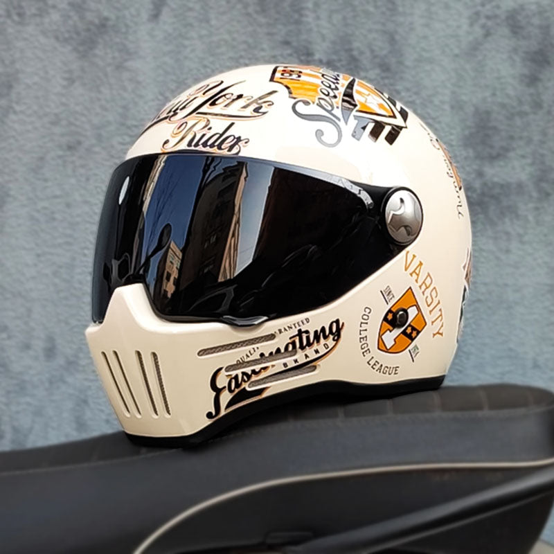 NovaRide Full-Face Motorcycle Helmet — DOT/ECE Certified Dark Visor - Desfino