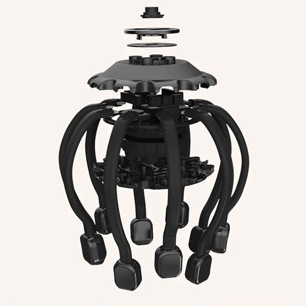 OctoEase elektrisk hodebunnsmassasjeapparat — vibrasjonsterapiapparat - Desfino