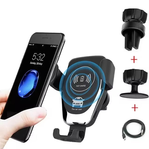 Suporte de carregador automóvel sem fios VeloCharge para iPhone 14 - Desfino