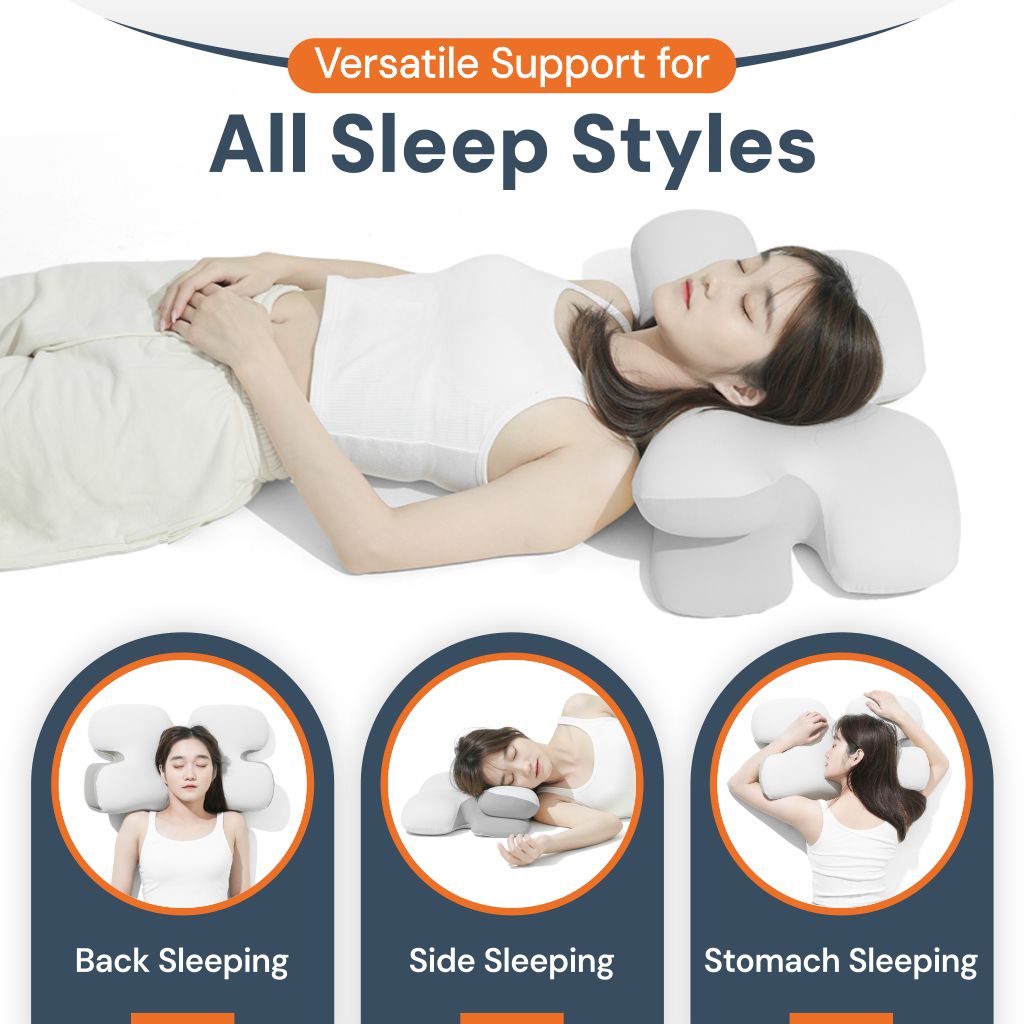 Almohada cervical de espuma viscoelástica LumaRest - soporte ergonómico para el cuello - Desfino