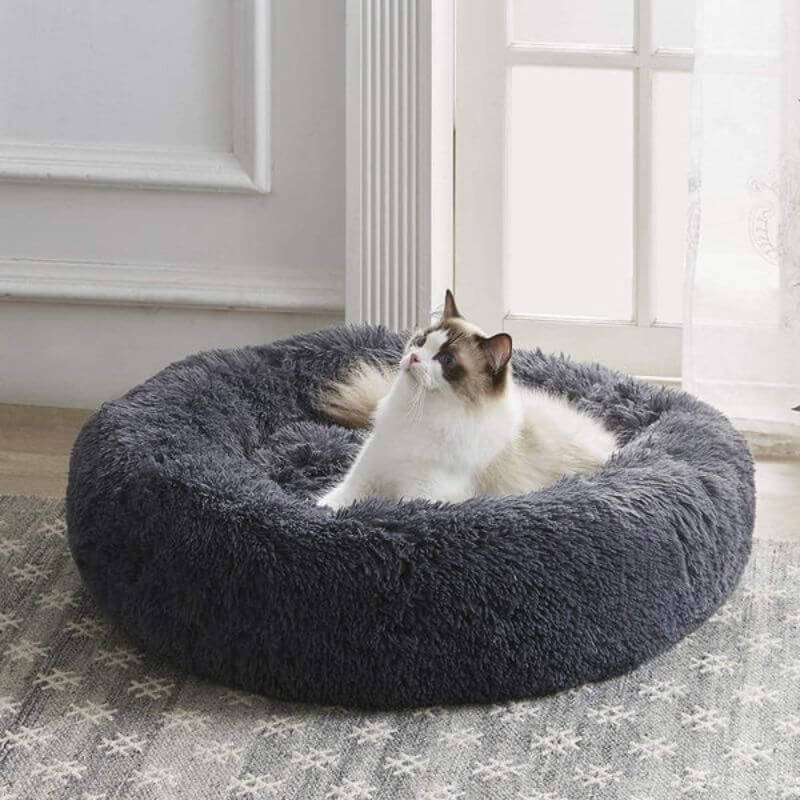 CalmPaws-avslappende katteseng — koselig komfort, privat tilfluktssted - Desfino
