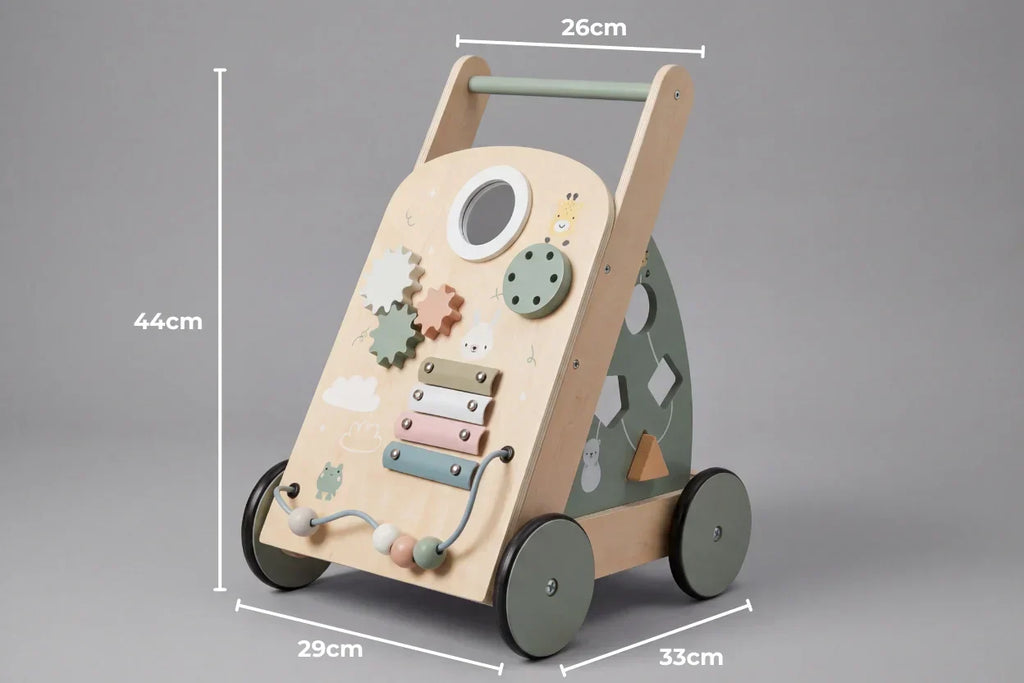 Compact Wooden Baby Walker — Minimalist Nordic Styling
