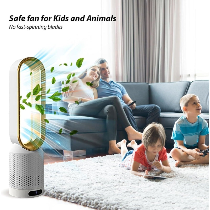 AeroSilk Bladeless 3-In-1 Air Purifier, Heater & Cooler - Desfino