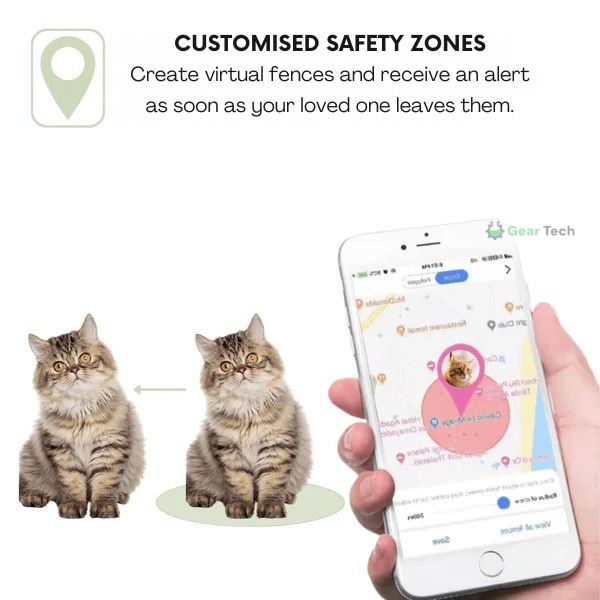 Waterproof GPS Pet Tracker Collar — Real-Time Location, No Monthly Fees - Desfino