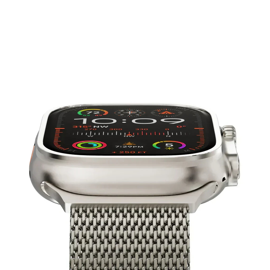 Curea tip buclă milaneză din titan ApexWeave pentru Apple Watch — plasă - Desfino