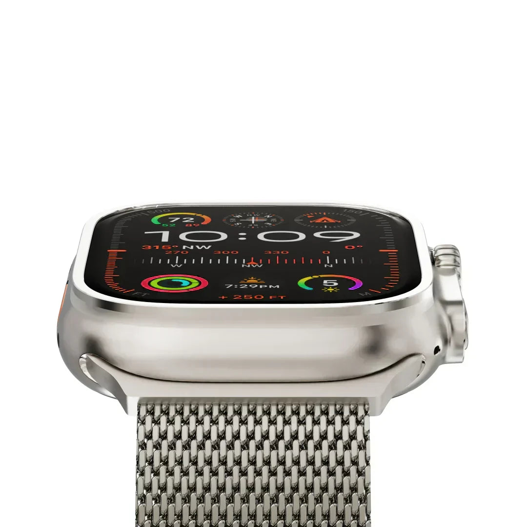 Curea tip buclă milaneză din titan ApexWeave pentru Apple Watch — plasă - Desfino