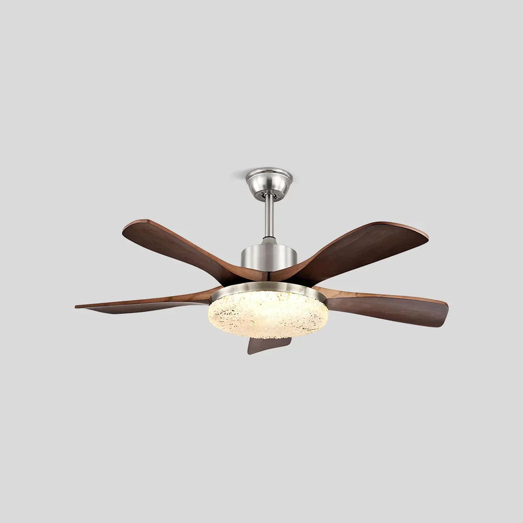 Vintage-Luxus-Deckenventilator mit Holz und Licht | Desfino